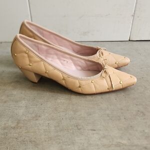 Paul Mayer women's size 9 Titou quilted leather pumps.